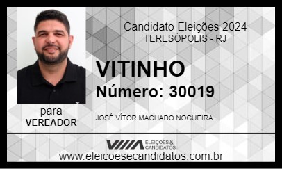 Candidato VITINHO 2024 - TERESÓPOLIS - Eleições