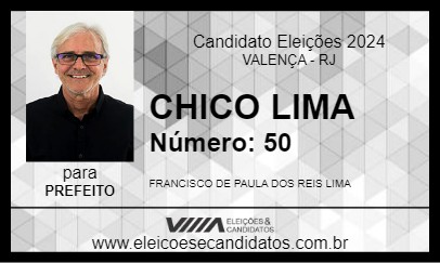 Candidato CHICO LIMA 2024 - VALENÇA - Eleições