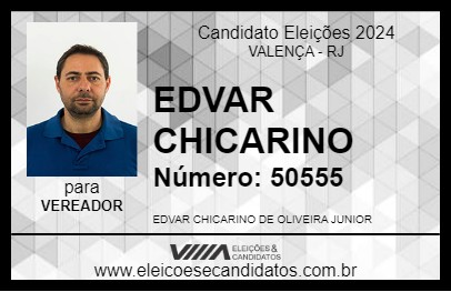 Candidato EDVAR CHICARINO 2024 - VALENÇA - Eleições