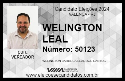 Candidato WELINGTON LEAL 2024 - VALENÇA - Eleições