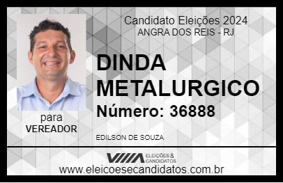 Candidato DINDA METALURGICO 2024 - ANGRA DOS REIS - Eleições