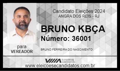 Candidato BRUNO KBÇA 2024 - ANGRA DOS REIS - Eleições