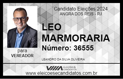 Candidato LEO MARMORARIA 2024 - ANGRA DOS REIS - Eleições