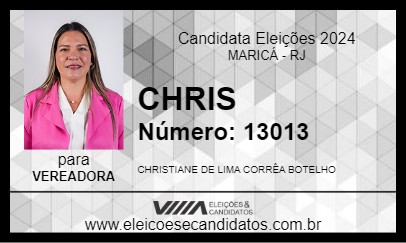 Candidato CHRIS 2024 - MARICÁ - Eleições