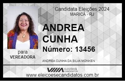 Candidato ANDREA CUNHA 2024 - MARICÁ - Eleições