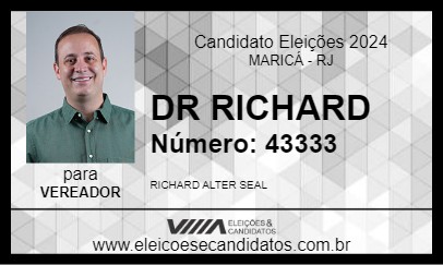 Candidato DR RICHARD 2024 - MARICÁ - Eleições