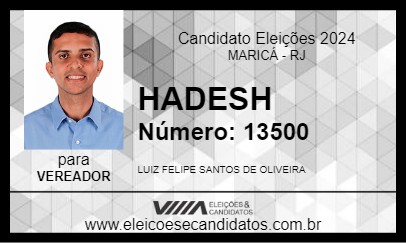 Candidato HADESH 2024 - MARICÁ - Eleições