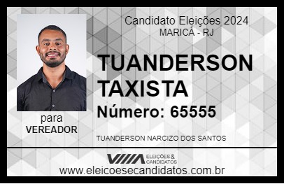 Candidato TUANDERSON TAXISTA 2024 - MARICÁ - Eleições