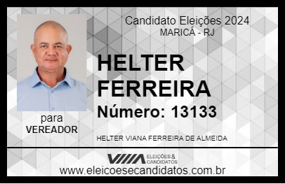 Candidato HELTER FERREIRA 2024 - MARICÁ - Eleições