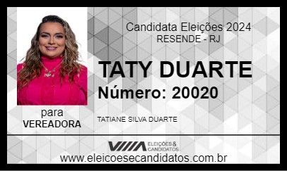 Candidato TATY DUARTE 2024 - RESENDE - Eleições