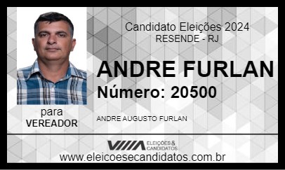 Candidato ANDRE FURLAN 2024 - RESENDE - Eleições