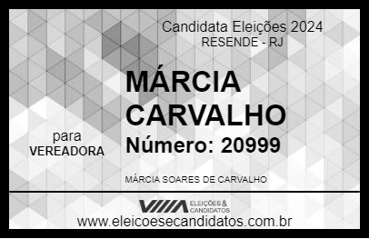 Candidato MÁRCIA CARVALHO 2024 - RESENDE - Eleições