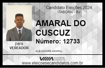 Candidato AMARAL DO CUSCUZ 2024 - ITABORAÍ - Eleições