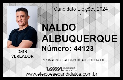 Candidato NALDO ALBUQUERQUE 2024 - MESQUITA - Eleições