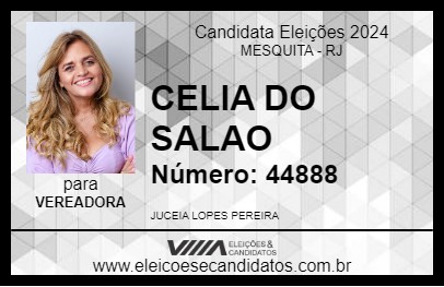 Candidato CELIA DO SALAO 2024 - MESQUITA - Eleições