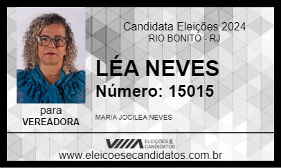 Candidato LÉA NEVES 2024 - RIO BONITO - Eleições