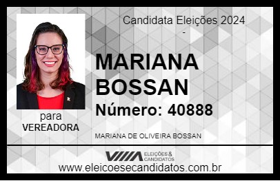 Candidato MARIANA BOSSAN 2024 - RESENDE - Eleições