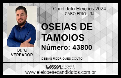 Candidato OSEIAS DE TAMOIOS 2024 - CABO FRIO - Eleições