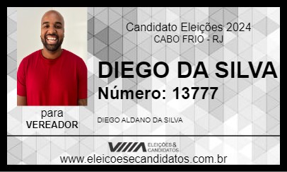 Candidato DIEGO DA SILVA 2024 - CABO FRIO - Eleições