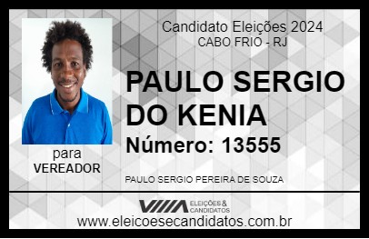 Candidato PAULO SERGIO DO KENIA 2024 - CABO FRIO - Eleições