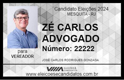 Candidato ZÉ CARLOS ADVOGADO 2024 - MESQUITA - Eleições