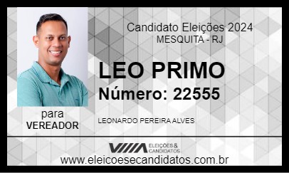 Candidato LEO PRIMO 2024 - MESQUITA - Eleições