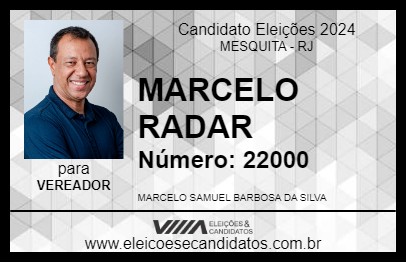 Candidato MARCELO RADAR 2024 - MESQUITA - Eleições