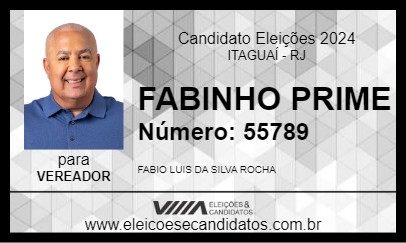 Candidato FABINHO PRIME 2024 - ITAGUAÍ - Eleições