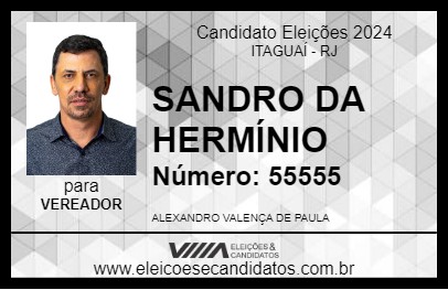 Candidato SANDRO DA HERMÍNIO 2024 - ITAGUAÍ - Eleições