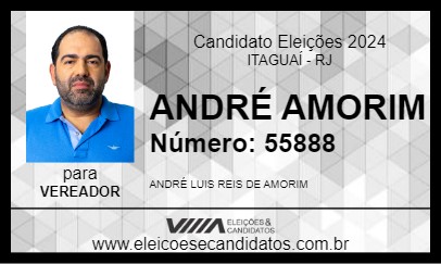 Candidato ANDRÉ AMORIM 2024 - ITAGUAÍ - Eleições