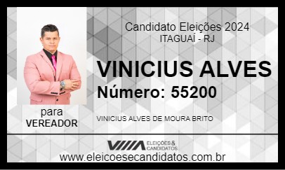 Candidato VINICIUS ALVES 2024 - ITAGUAÍ - Eleições