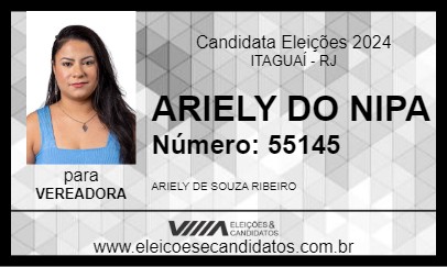 Candidato ARIELY DO NIPA 2024 - ITAGUAÍ - Eleições