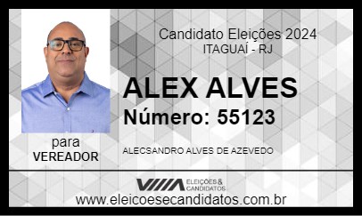 Candidato ALEX ALVES 2024 - ITAGUAÍ - Eleições