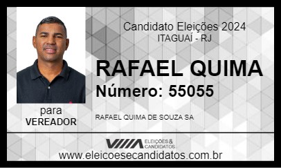 Candidato RAFAEL QUIMA 2024 - ITAGUAÍ - Eleições