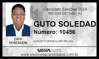 Candidato GUTTO SOLEDAD 2024 - RIO DAS OSTRAS - Eleições