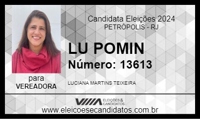 Candidato LU POMIN 2024 - PETRÓPOLIS - Eleições