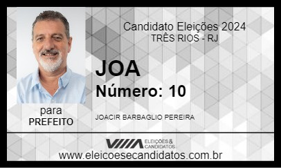 Candidato JOA 2024 - TRÊS RIOS - Eleições