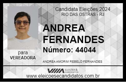 Candidato ANDREA FERNANDES 2024 - RIO DAS OSTRAS - Eleições