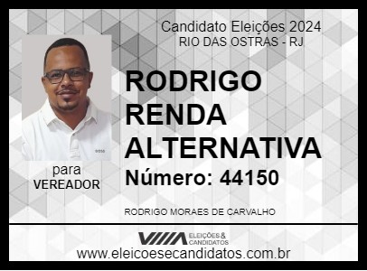 Candidato RODRIGO RENDA ALTERNATIVA 2024 - RIO DAS OSTRAS - Eleições