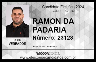 Candidato RAMON DA PADARIA 2024 - CORDEIRO - Eleições