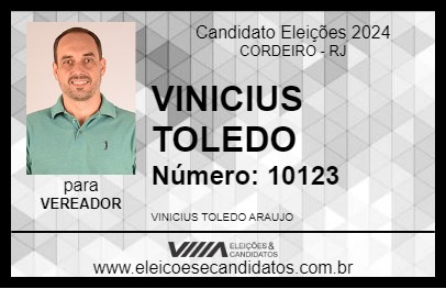 Candidato VINICIUS TOLEDO 2024 - CORDEIRO - Eleições