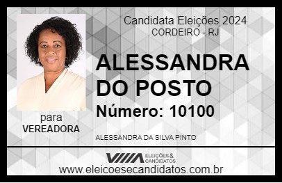 Candidato ALESSANDRA 2024 - CORDEIRO - Eleições