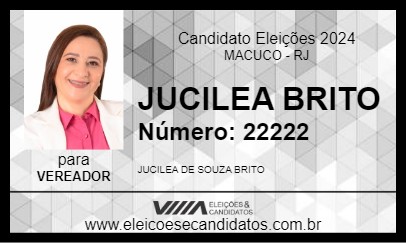 Candidato JUCILEA BRITO 2024 - MACUCO - Eleições