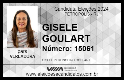 Candidato GISELE GOULART 2024 - PETRÓPOLIS - Eleições