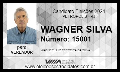 Candidato WAGNER SILVA 2024 - PETRÓPOLIS - Eleições