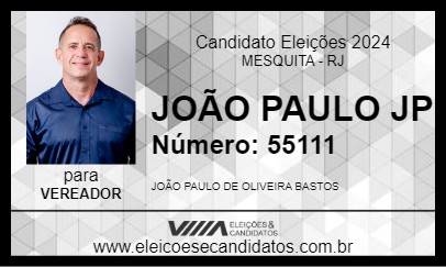 Candidato JOÃO PAULO JP 2024 - MESQUITA - Eleições