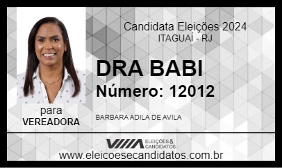 Candidato DRA BABI 2024 - ITAGUAÍ - Eleições