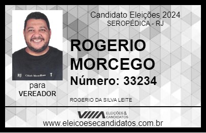 Candidato ROGERIO MORCEGO 2024 - SEROPÉDICA - Eleições