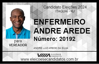 Candidato ENFERMEIRO ANDRE AREDE 2024 - ITAGUAÍ - Eleições