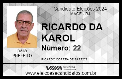 Candidato RICARDO DA KAROL 2024 - MAGÉ - Eleições